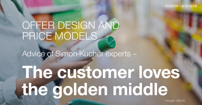 Offer Design and Price Models: The customer loves the golden middle