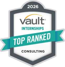 2026 Vault intern seal highlighting out exceptional internship experience.